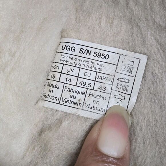 UGG Tasman Slippers Men's Sz 15 Suede Brown Cozycore - Picture 13 of 14